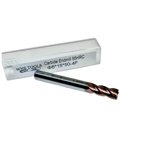 Frez węglikowy VHM Fi6 x 50mm 55HRC 4Z